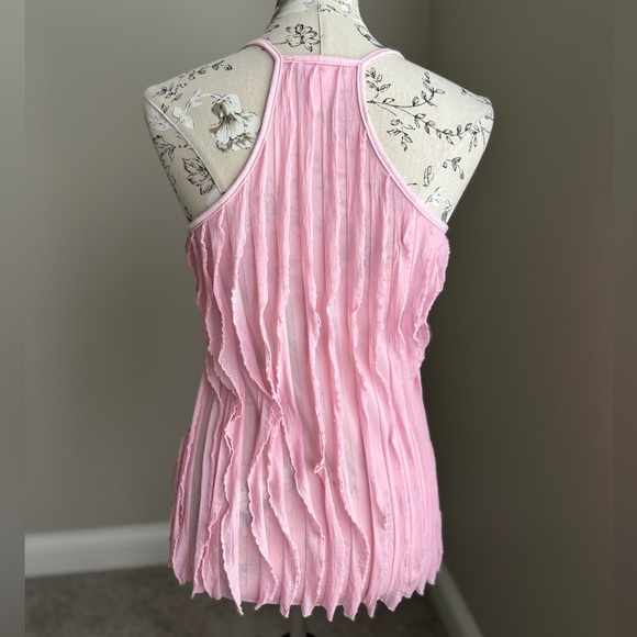 Vintage 90s Deb Pink Frilly Camisole - Picture 5 of 7